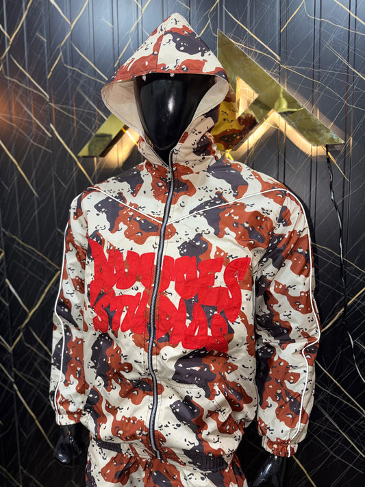 Desert Camo Windbreaker Set