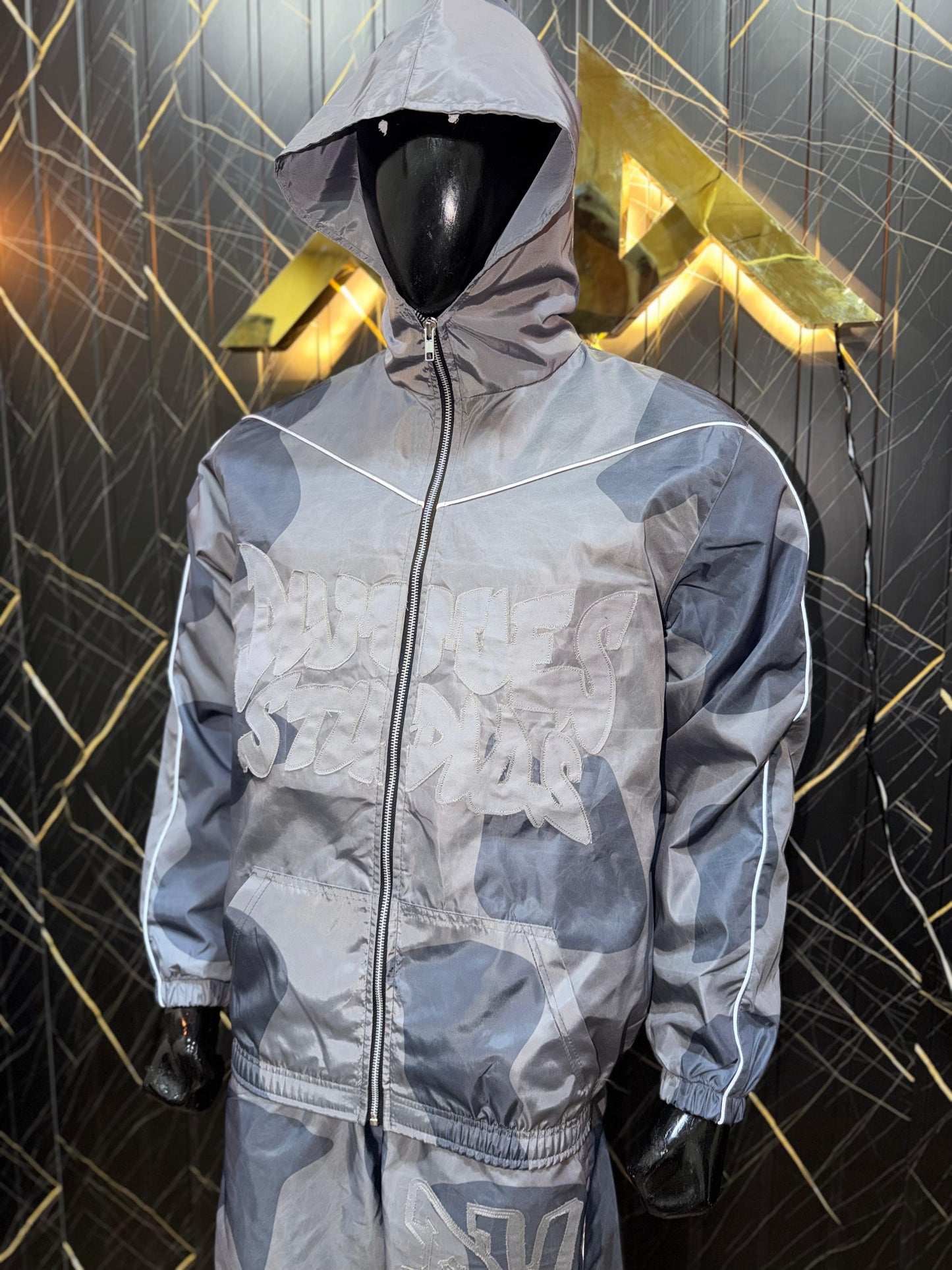 Wolf Grey Windbreaker Set