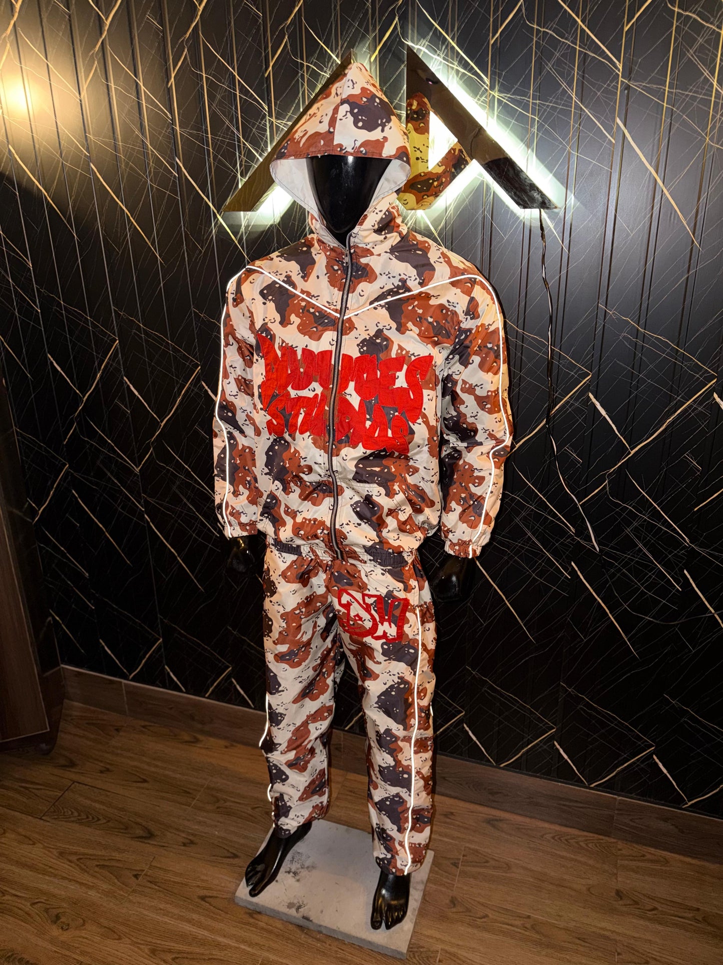 Desert Camo Windbreaker Set